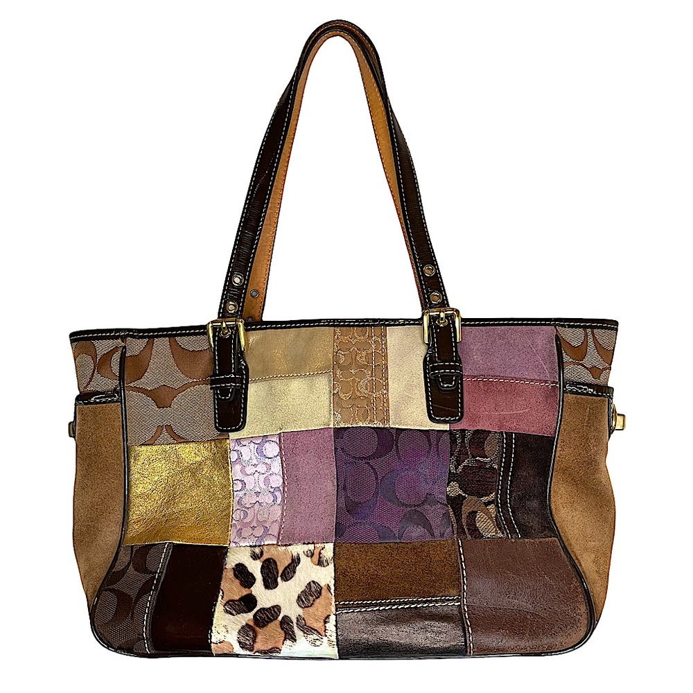 Coach Holiday Limited Edition Patchwork Tote Bag